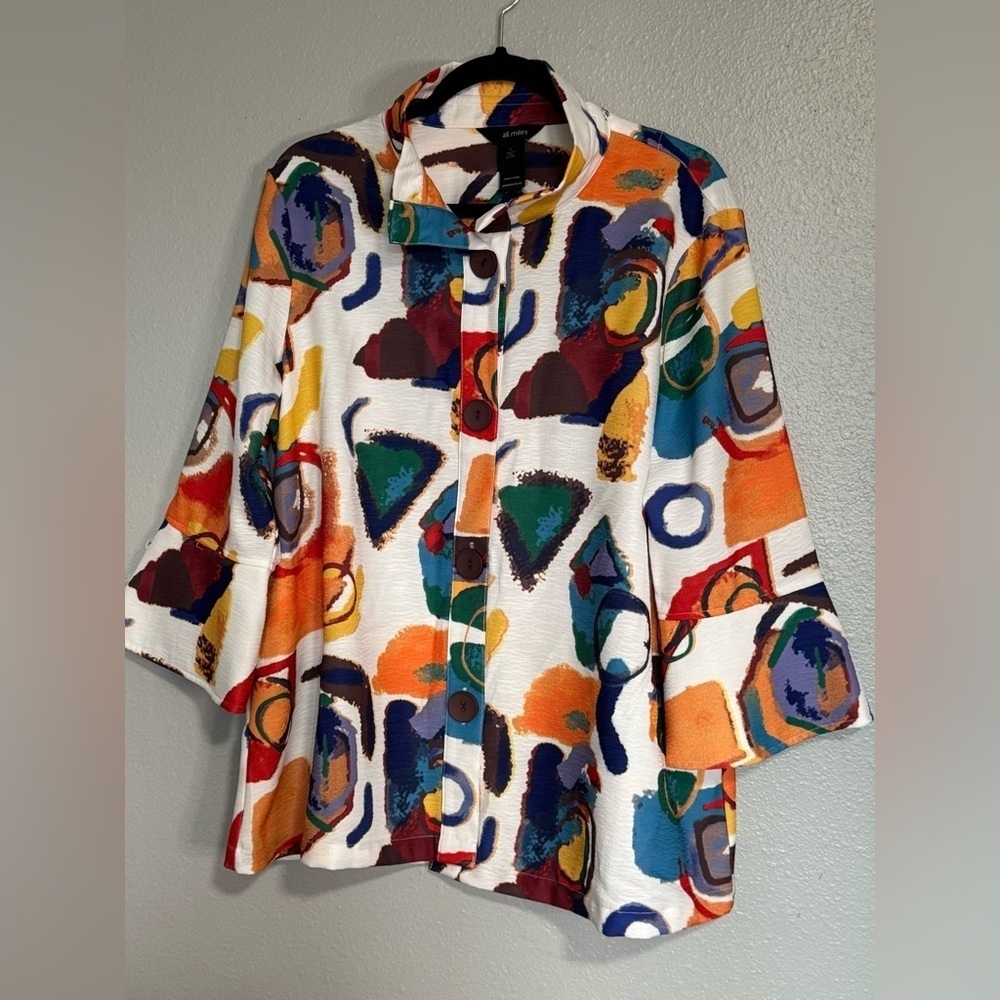 Ali miles oversized blouse/ jacket large
